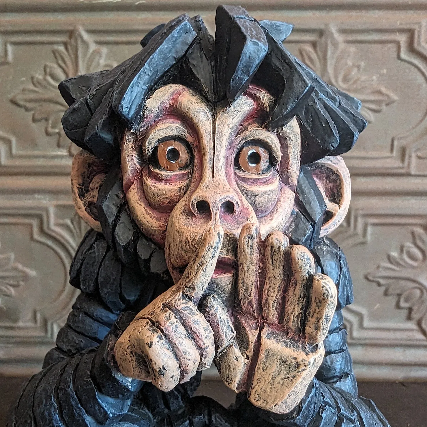 Three Wise Monkeys Edge Sculptures by Matt Buckley