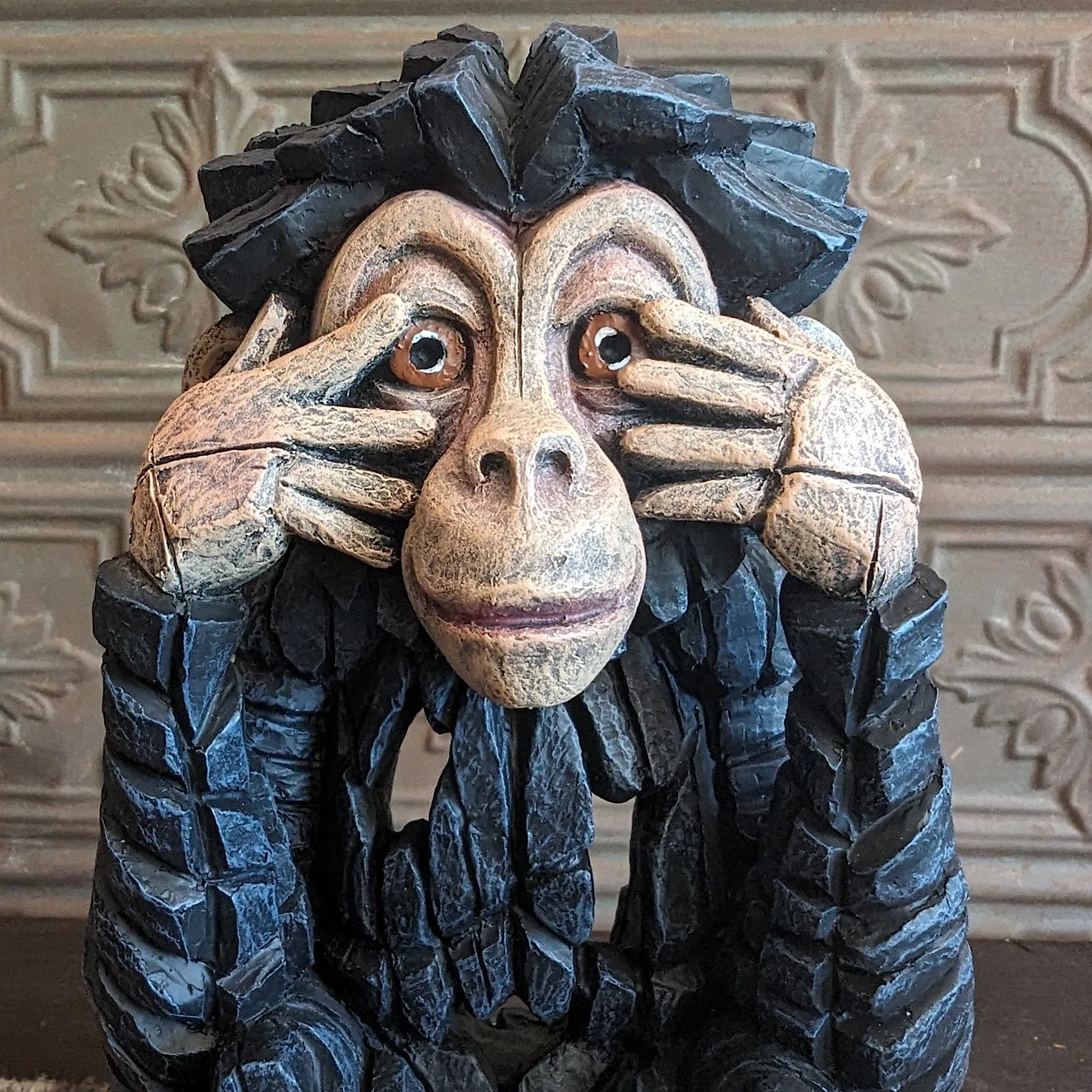 Three Wise Monkeys Edge Sculptures by Matt Buckley