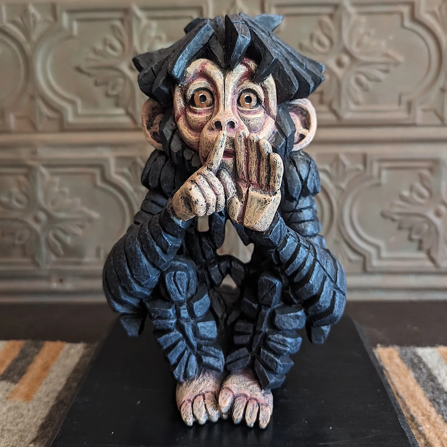 Three Wise Monkeys Edge Sculptures by Matt Buckley