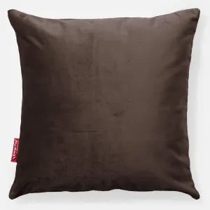 Throw Pillow Cover 47 x 47cm - Velvet Espresso