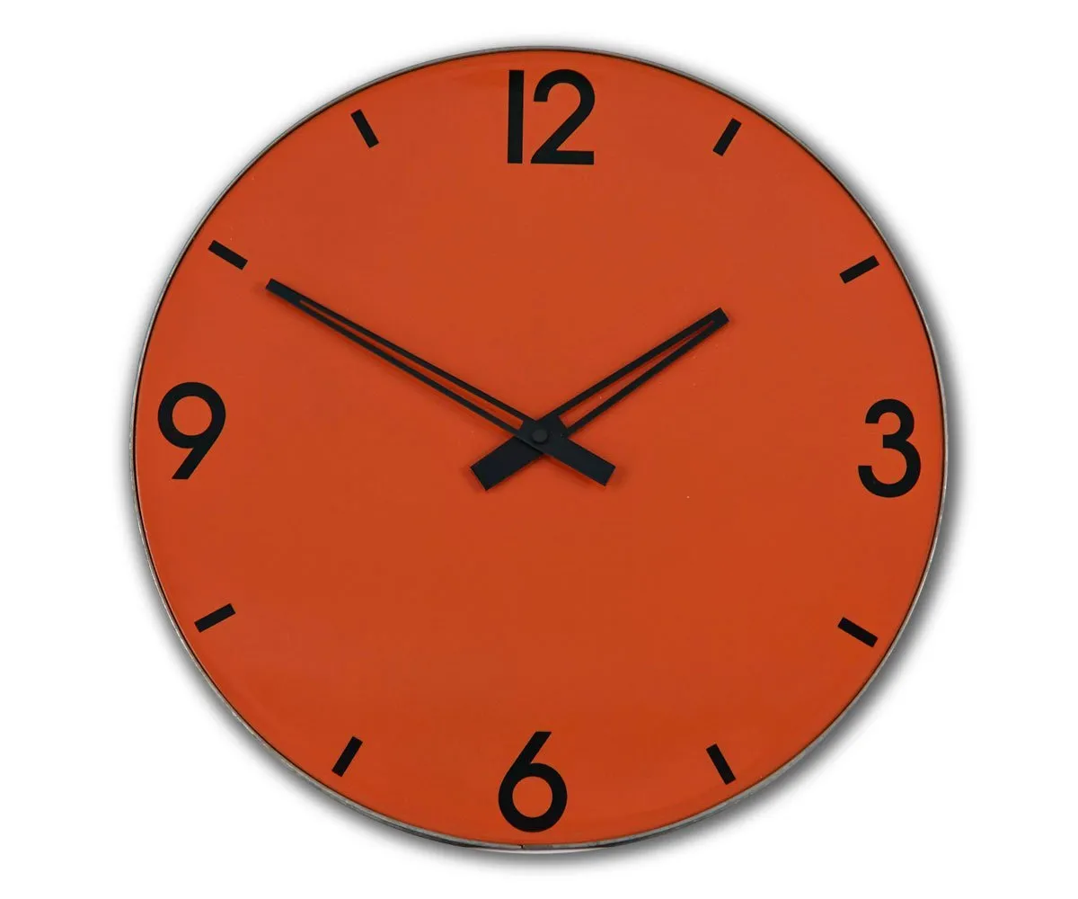 Tilde 15" Clock Orange