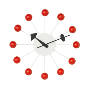 vitra | george nelson ball clock | red