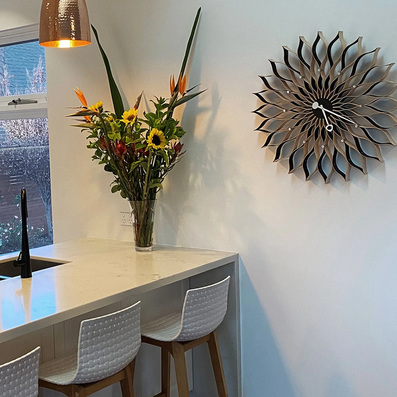 vitra | george nelson sunflower clock | birch