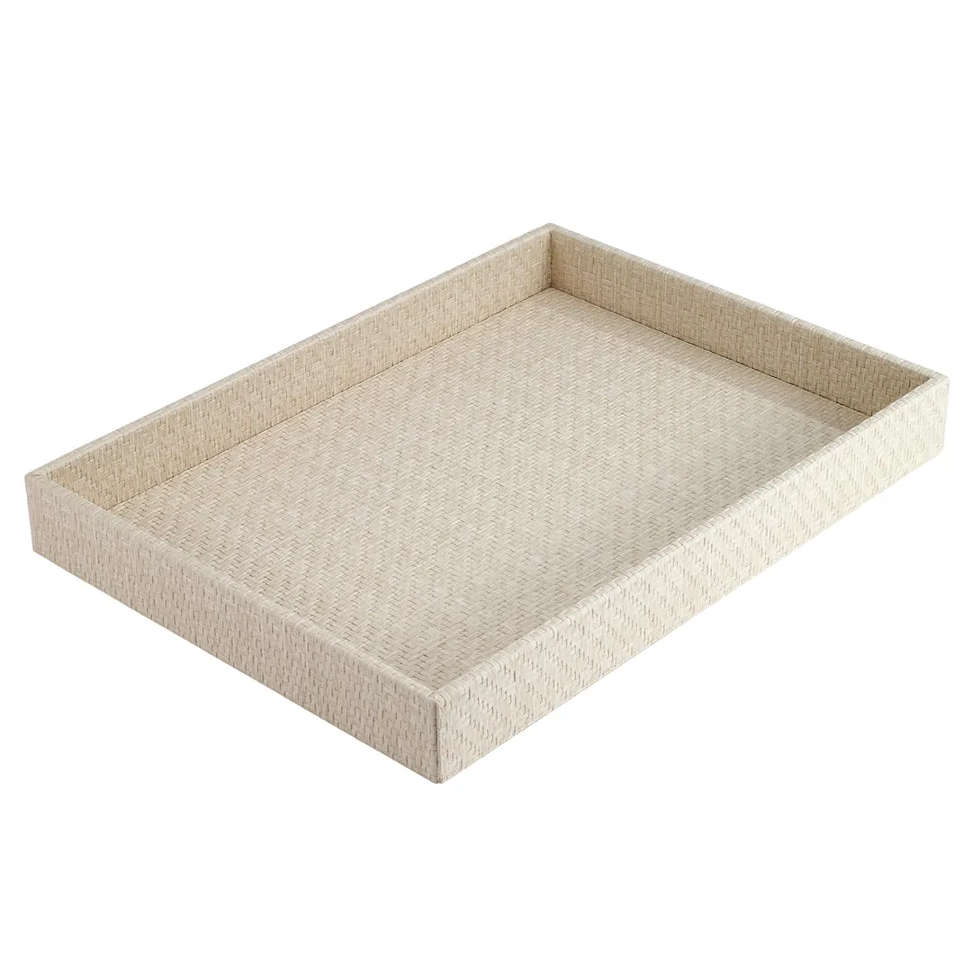 Wicker Rectangle Tray